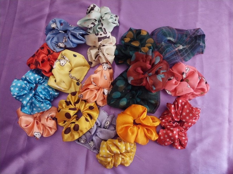 Hair scrunchies