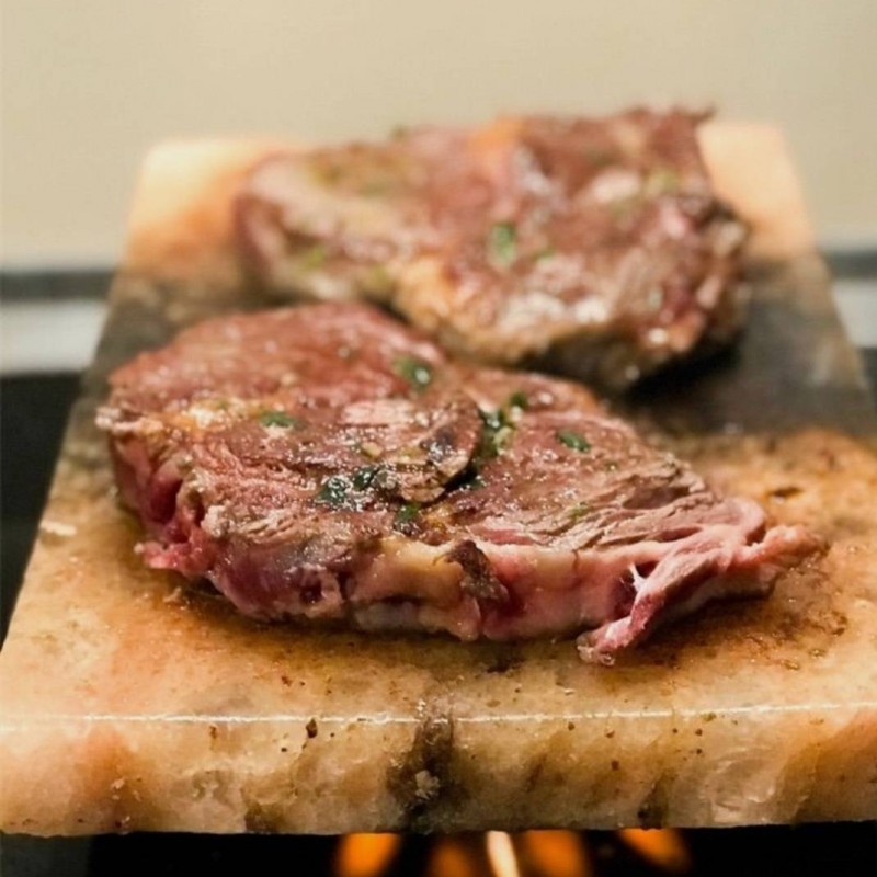 Pink salt slab / cooking slab