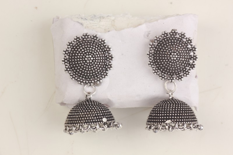 Classic Nayanthara Haram Antique Necklace Set with Earrings for Women & Girls; Traditional Brass Designer Oxidised Jewellery