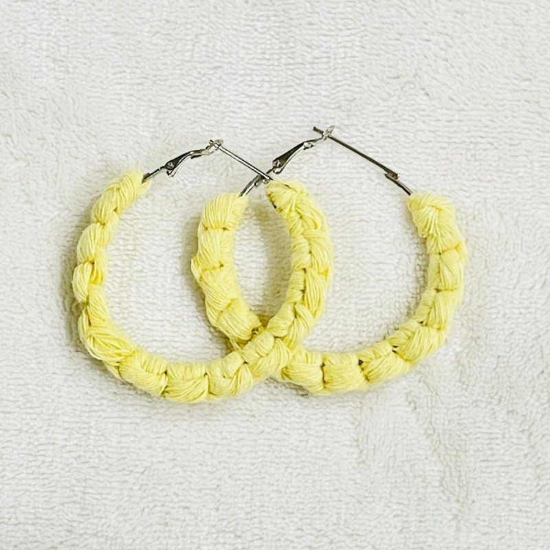 Saanjh Boho Chic Macrame Earrings | Modish Hoop