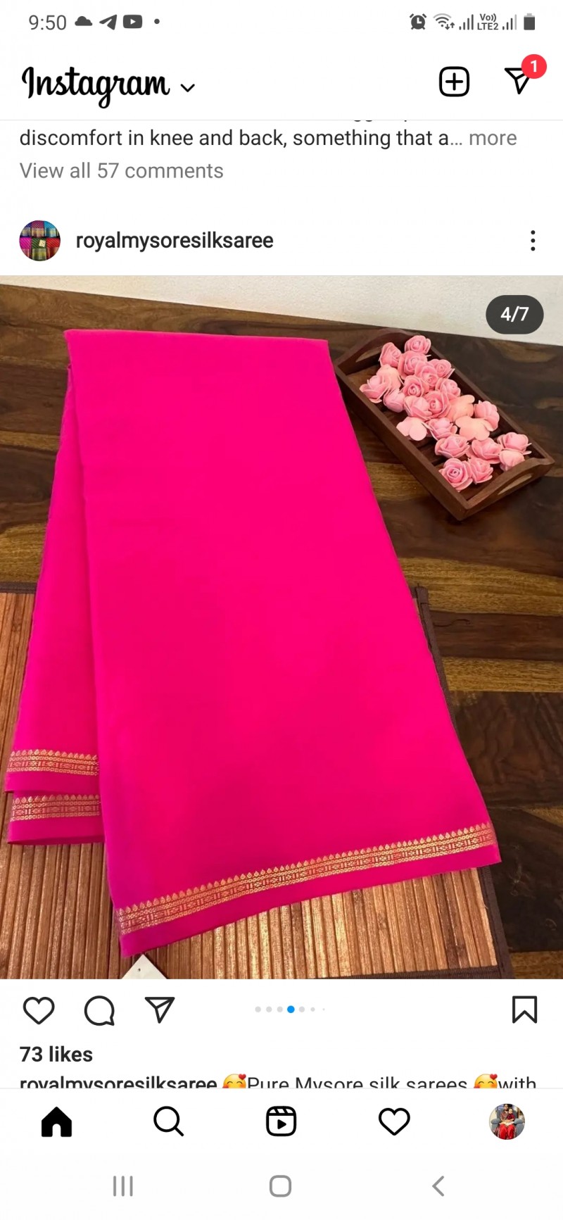 Mysore silk saree