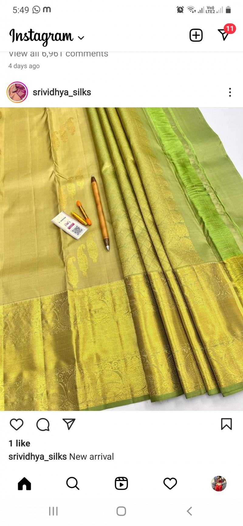 Kanchi silk saree