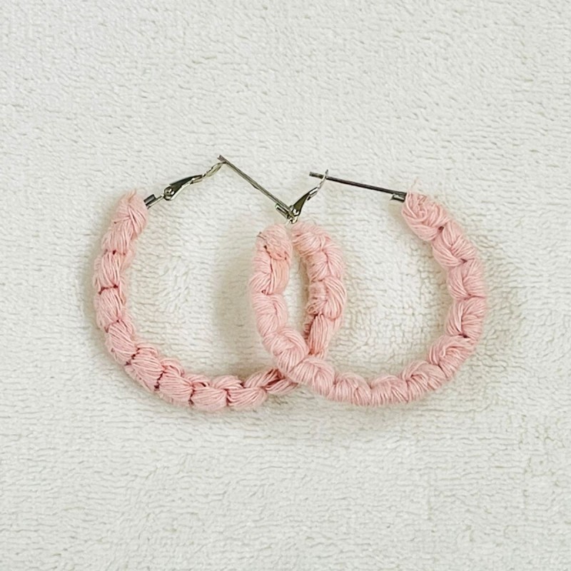 Saanjh Boho Chic Macrame Earrings | Modish Hoop