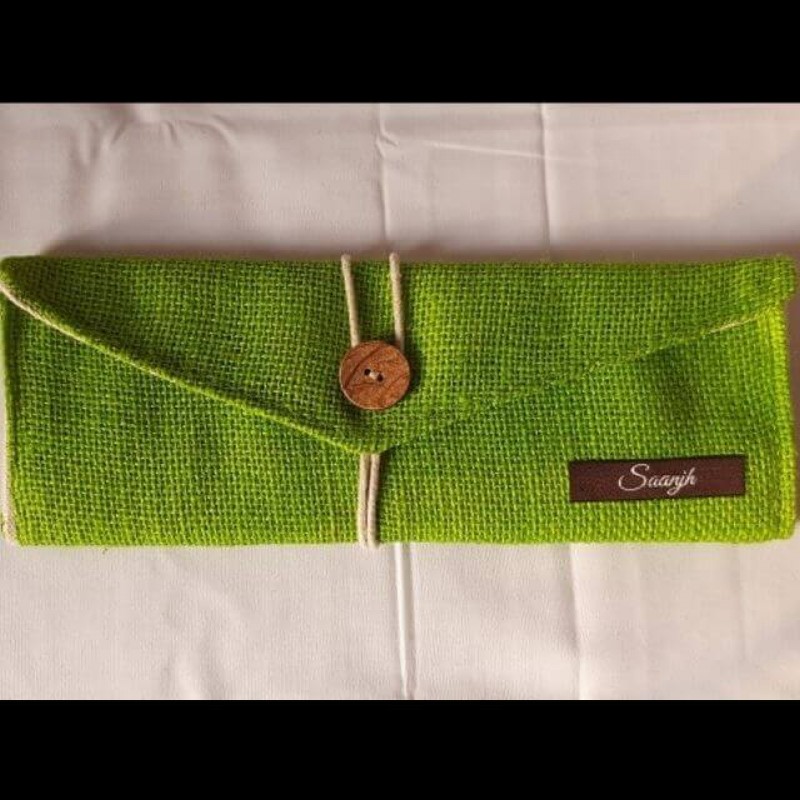 Saanjh Jute 3-Fold Envelope Pouch