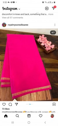 Mysore silk saree