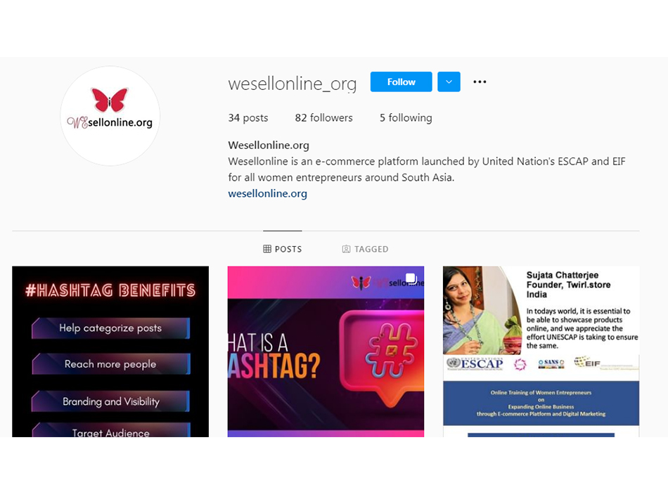 UNESCAP Wesellonline online training photo gallery