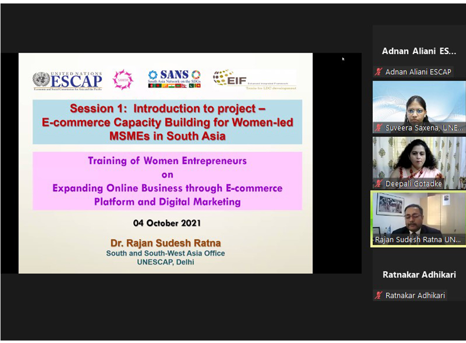 UNESCAP Wesellonline online training photo gallery