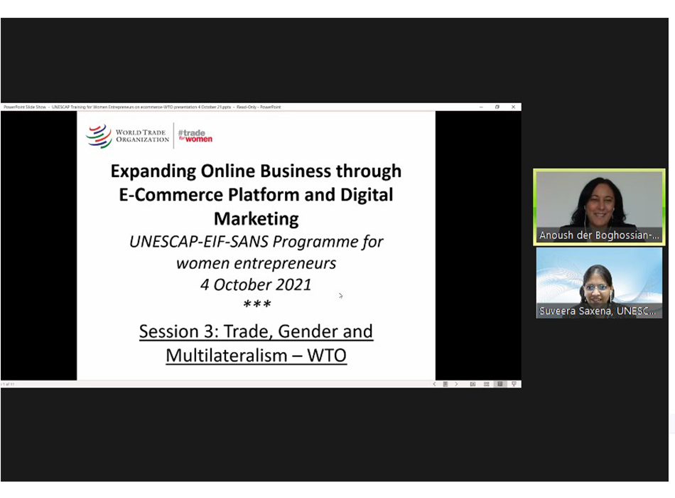 UNESCAP Wesellonline online training photo gallery