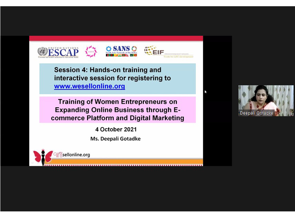 UNESCAP Wesellonline online training photo gallery
