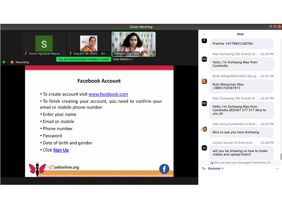UNESCAP Wesellonline online training photo gallery