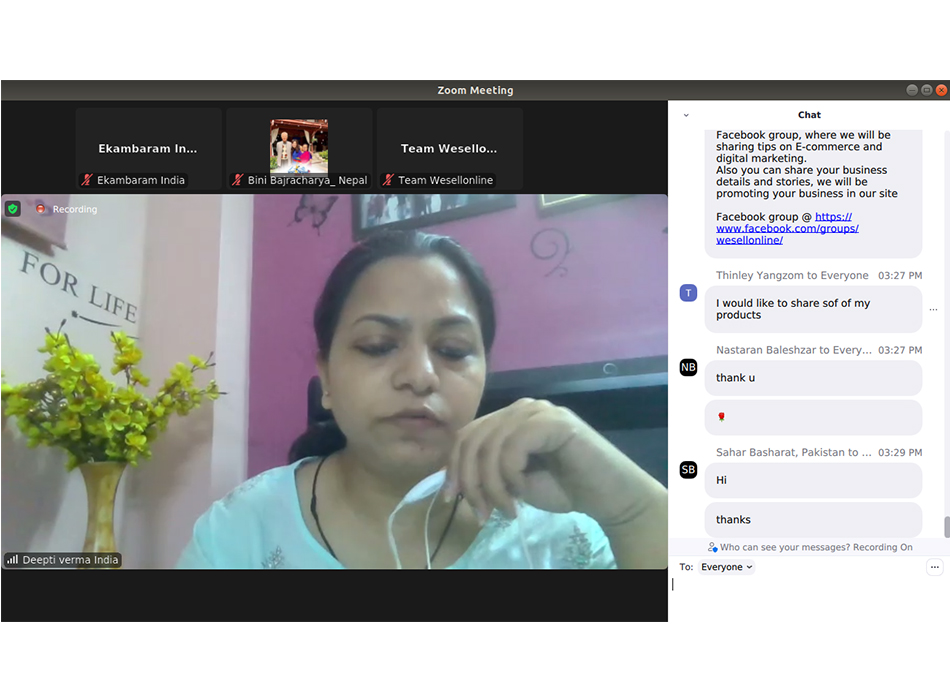 UNESCAP Wesellonline online training photo gallery