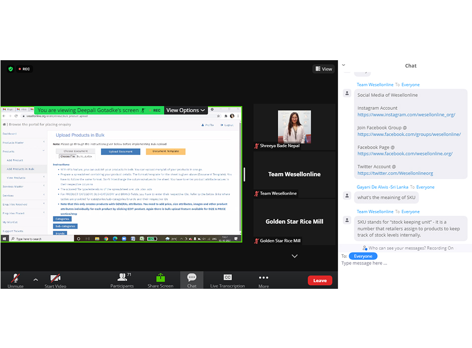 UNESCAP Wesellonline online training photo gallery