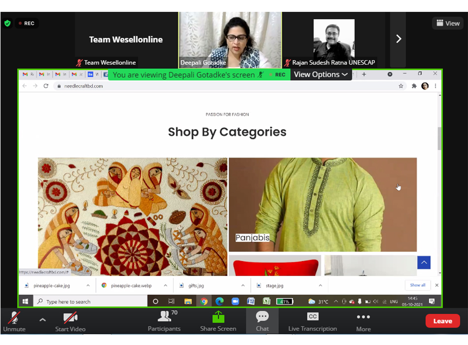 UNESCAP Wesellonline online training photo gallery