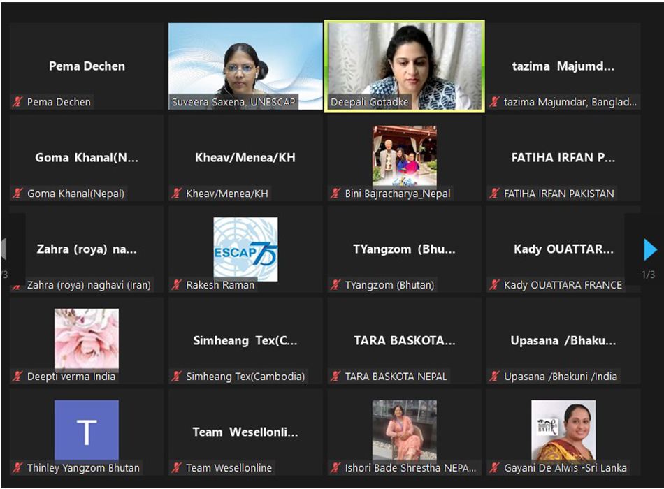 UNESCAP Wesellonline online training photo gallery