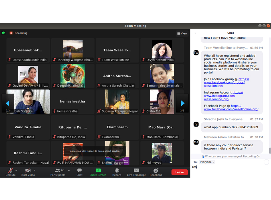 UNESCAP Wesellonline online training photo gallery