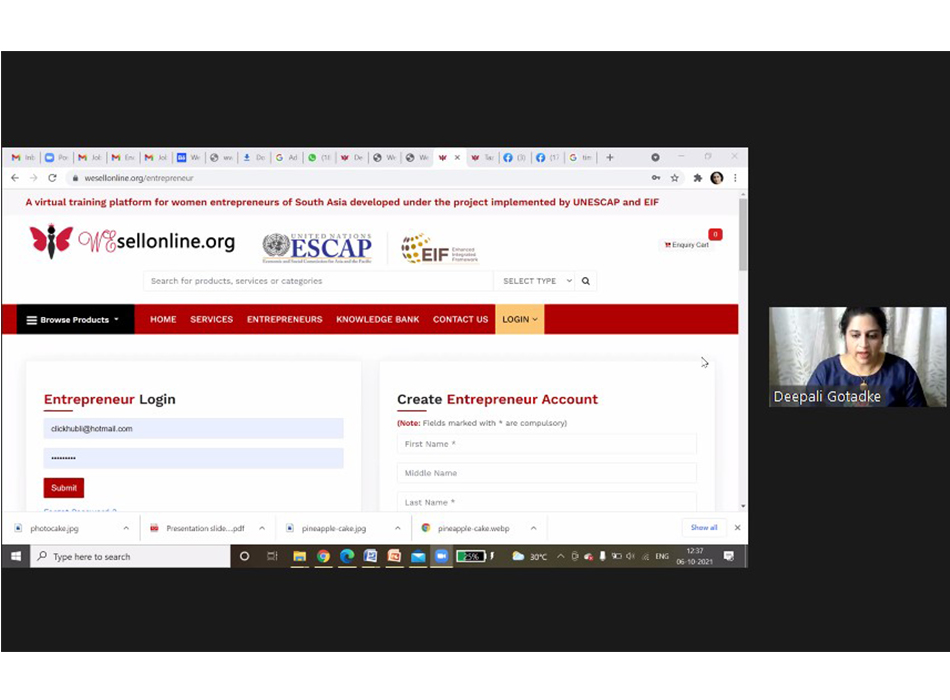 UNESCAP Wesellonline online training photo gallery