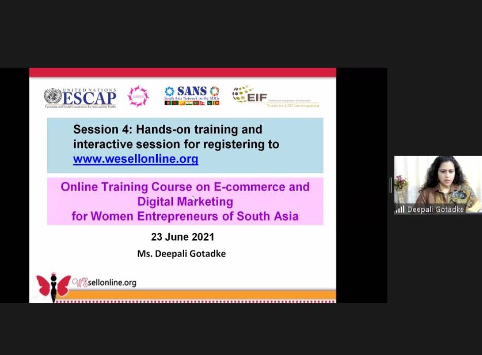 UNESCAP Wesellonline online training photo gallery