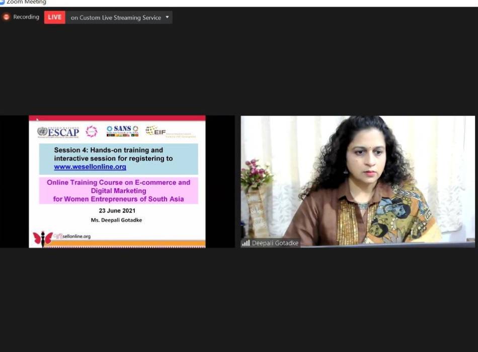 UNESCAP Wesellonline online training photo gallery